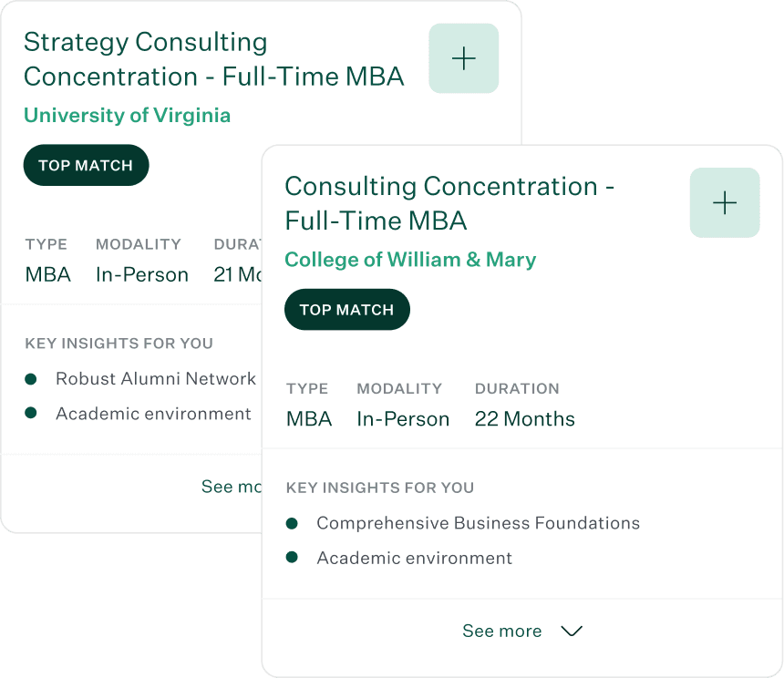 Two explore cards overlapping